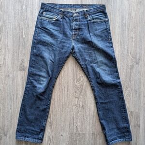 Wings + Horns Dark Indigo Selvedge 13.5oz Denim, Made In USA